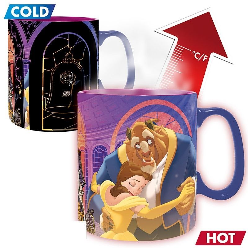DISNEY La Bella e la Bestia tazza termo sensibile