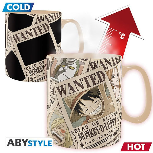 ONE PIECE Wanted tazza termo sensibile