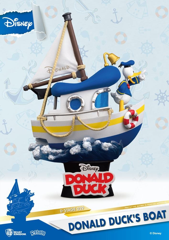 DISNEY Barca di Paperino Diorama D - Stage statua