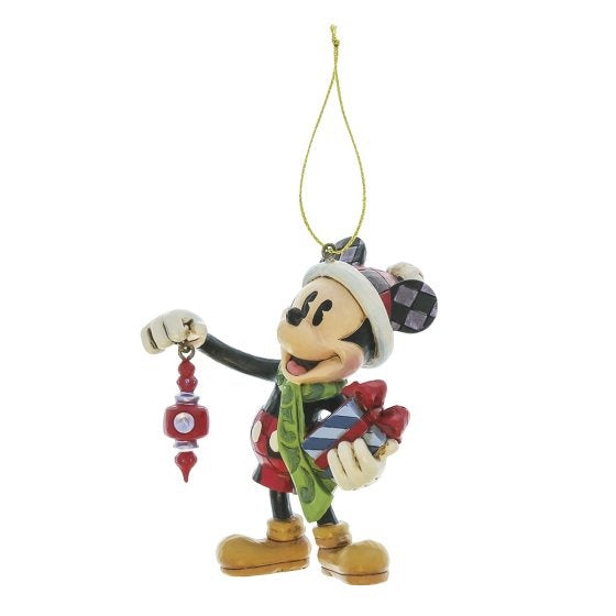 DISNEY TRADITIONS Mickey con in mano i regali ornamento