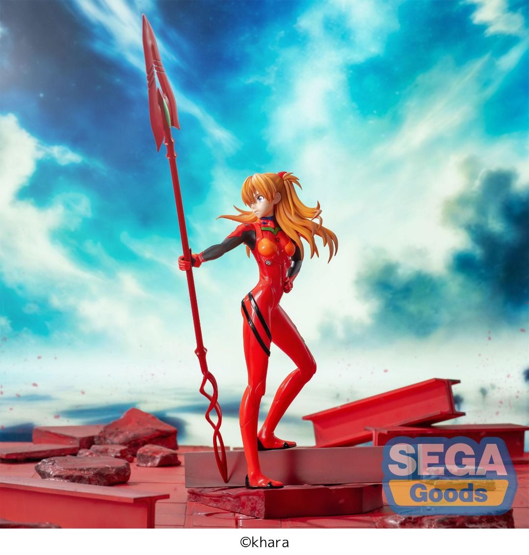 EVANGELION Asuka X Spear of Cassius Luminasta figure