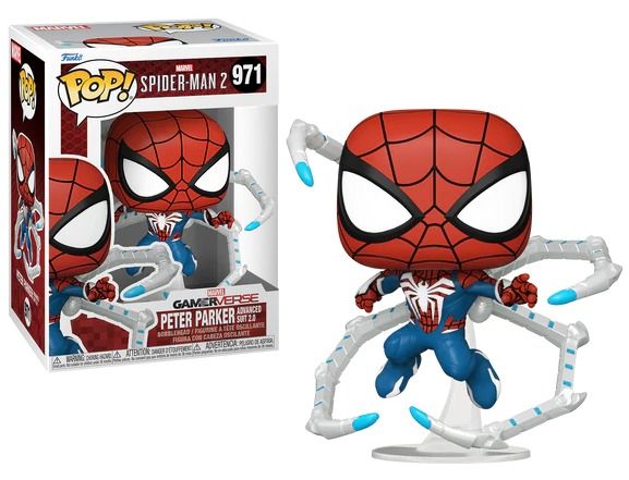 MARVEL FUNKO POP Spiderman 2 Peter Parker (Advanced Suit 2.0)