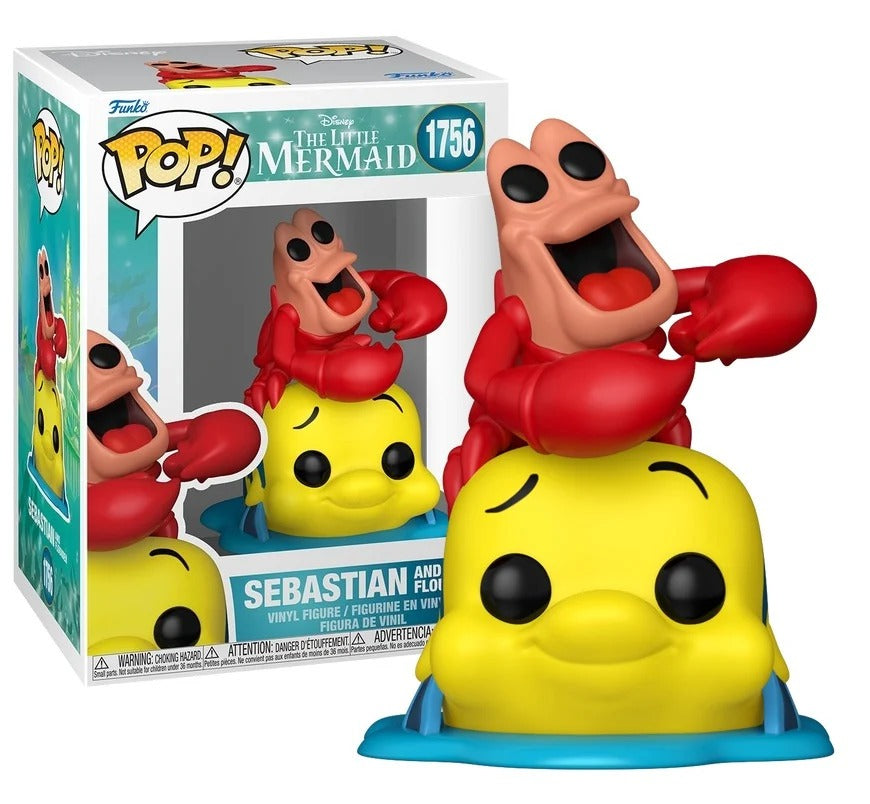 DISNEY FUNKO POP The Little Mermaid Sebastian & Flounder