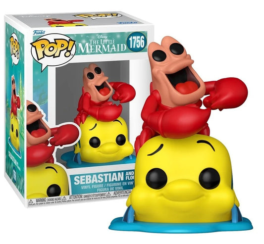 DISNEY FUNKO POP The Little Mermaid Sebastian & Flounder