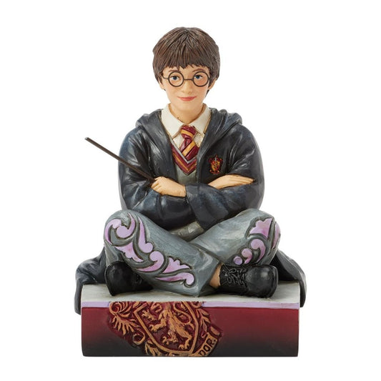 HARRY POTTER Harry Potter con bacchetta statua
