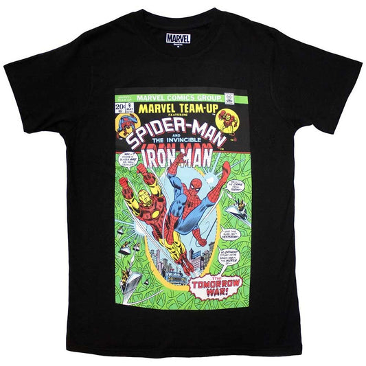 MARVEL Spiderman & Ironman Comic Cover t-shirt