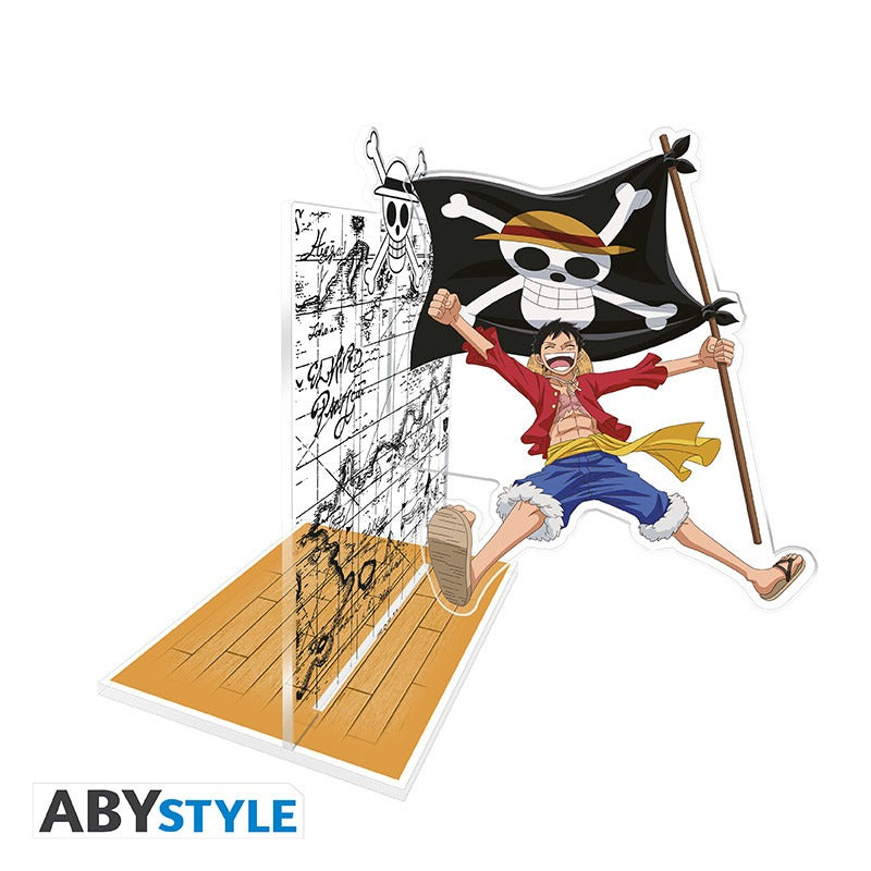 ONE PIECE Luffy ferma libri/manga