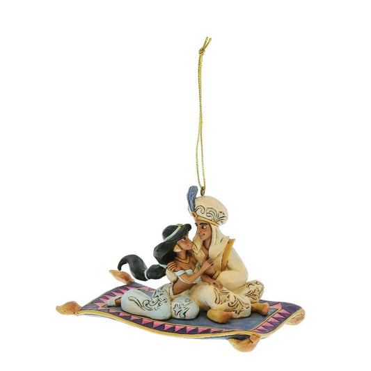 DISNEY TRADITIONS Jasmine e Aladdin Ornamento