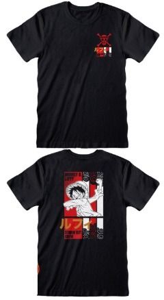 ONE PIECE Luffy doppia stampa t-shirt