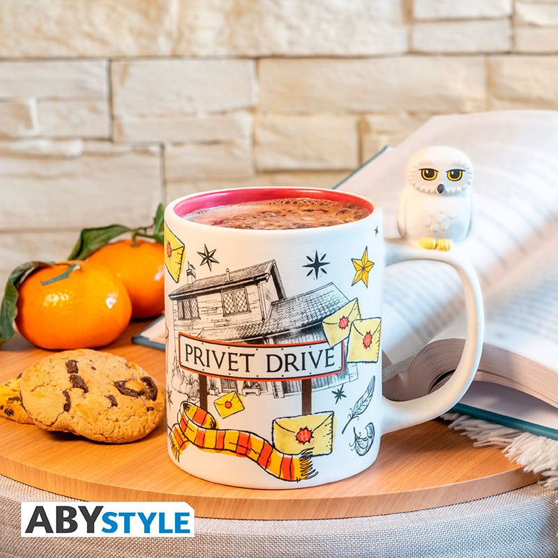 HARRY POTTER Hedwig & Privet Drive tazza 3D