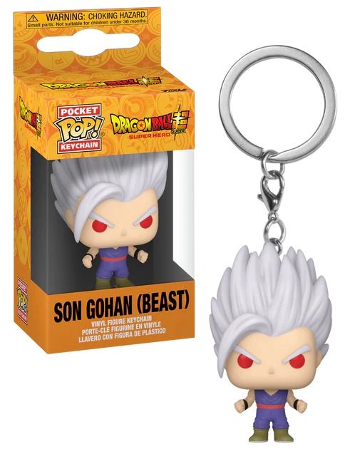 DRAGON BALL Funko Pop Gohan Ultra Instinct portachiavi