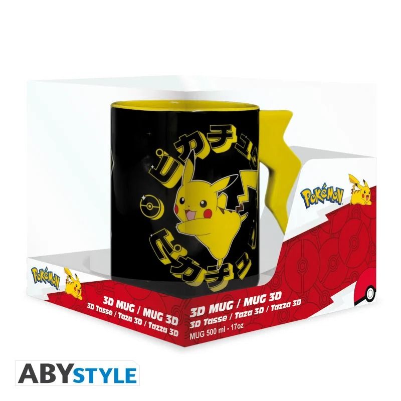 POKEMON  Pikachu Lightning bolt tazza 3D