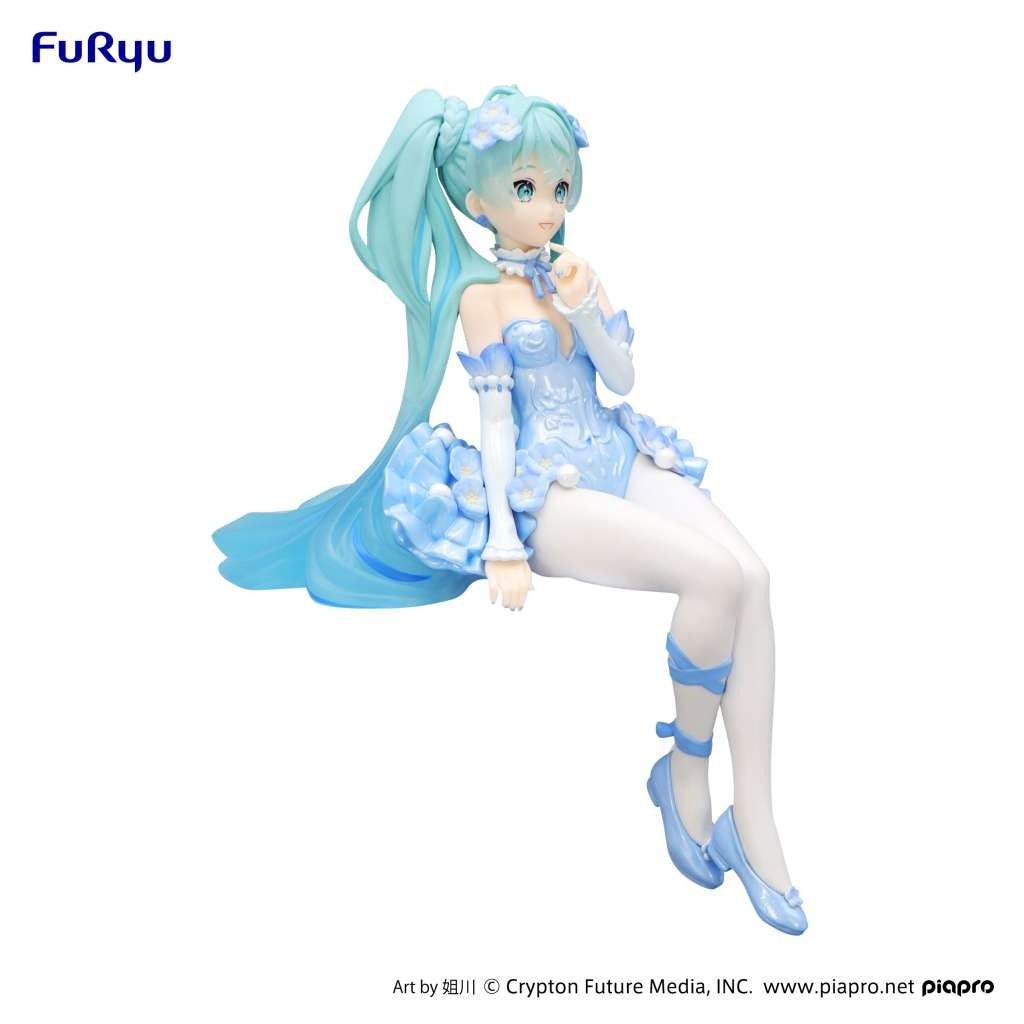 HATSUNE MIKU Nemophila Pail Blue noodle stopper figure