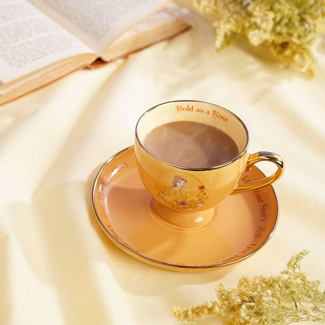 DISNEY Belle tazza da thè e piattino