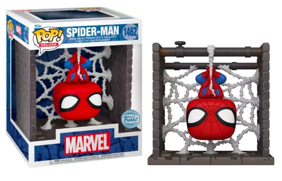 MARVEL FUNKO POP Deluxe Spider-Man (Webbed)