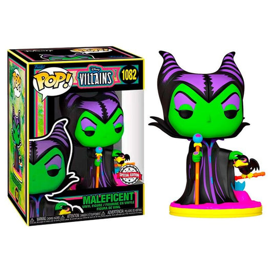 DISNEY FUNKO POP Villains Maleficent Black Light Exclusive