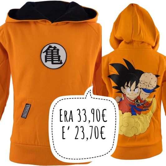 DRAGON BALL Goku felpa arancio kids