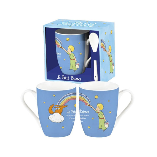 THE LITTLE PRINCE  tazzina caffè + cucchiano celeste