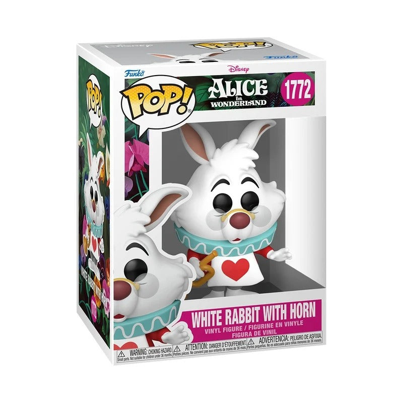 DISNEY FUNKO POP Alice in Wonderland White Rabbit with Horn