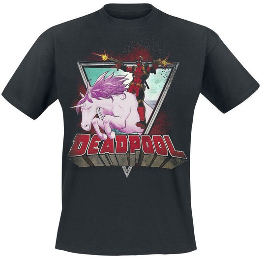 MARVEL Deadpool unicorn rider t-shirt