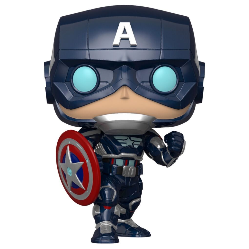 MARVEL FUNKO POP Avengers Game Captain America Stark Tech Suit