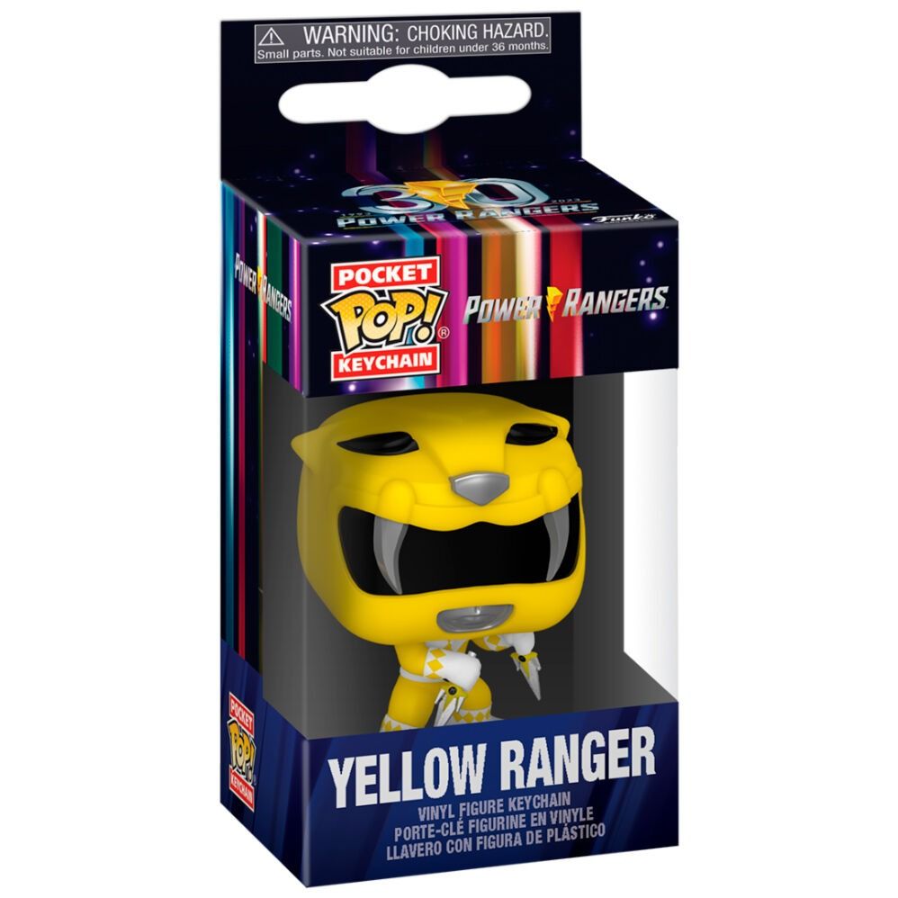 POWER RANGERS Funko Pop Yellow Ranger portachiavi